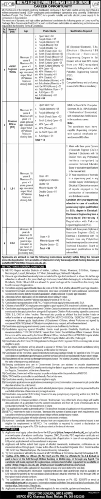 WAPDA MEPCO Jobs